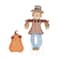 Glitzhome® Lighted Fall Scarecrow & Pumpkin Outdoor Decor with Warm White LED Lights Set